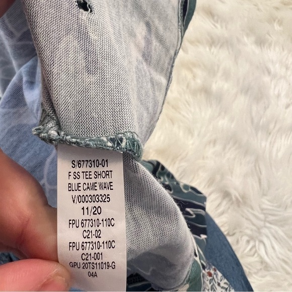 Old Navy Pajama Shirt Blue Camo Wave - Picture 10 of 10